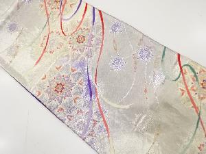 アンティーク　華紋に熨斗模様織り出し袋帯（材料）